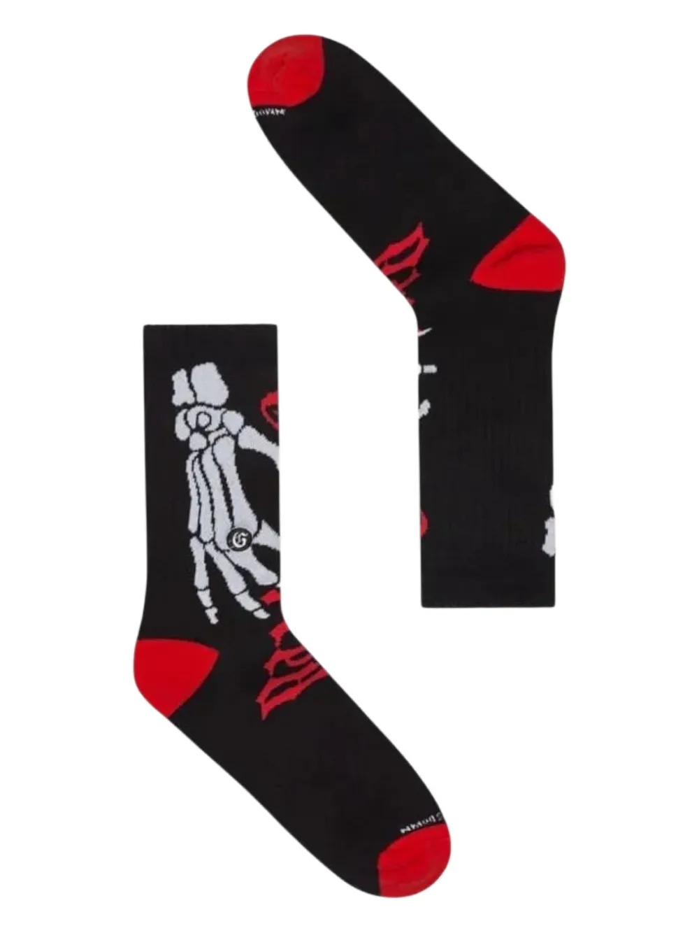 GODSPEED skeleton-hand crew socks | Black | Image 1