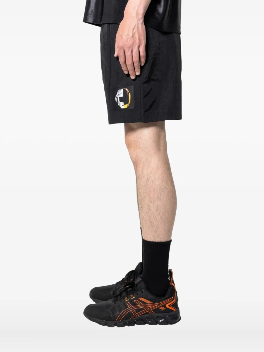 Pleasures Crush trainingsshorts met geborduurde patch Zwart