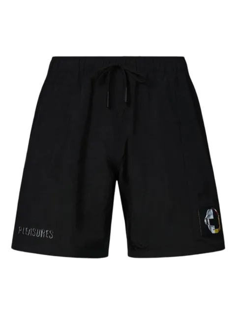 Pleasures Crush embroidered-patch hiking shorts