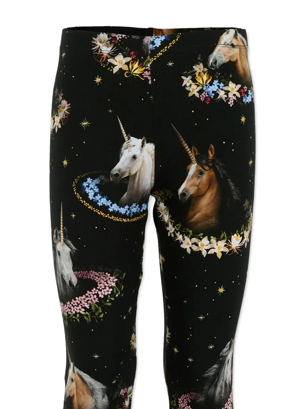 Molo Niki legging met bloemenprint Zwart
