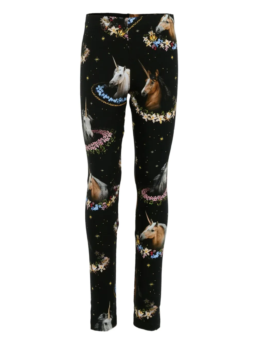 Molo Niki unicorn-floral leggings | Black | Image 1