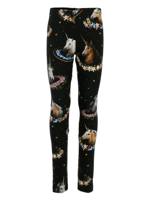 Molo Niki unicorn-floral leggings