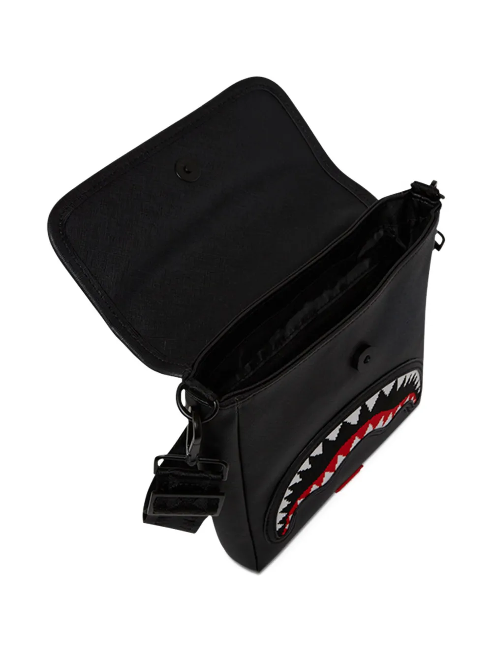sprayground kid Shark Mouth schoudertas Zwart