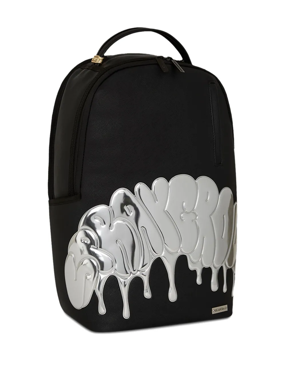 Sprayground kid Metallic Drip Shark backpack - Zwart