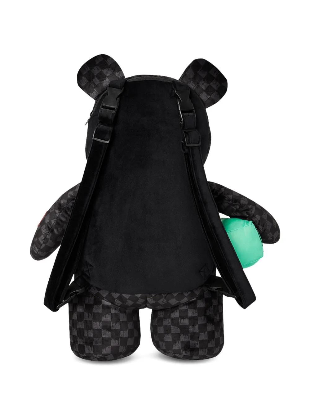 Sprayground kid Unfinished Shark Teddy Bear backpack - Zwart