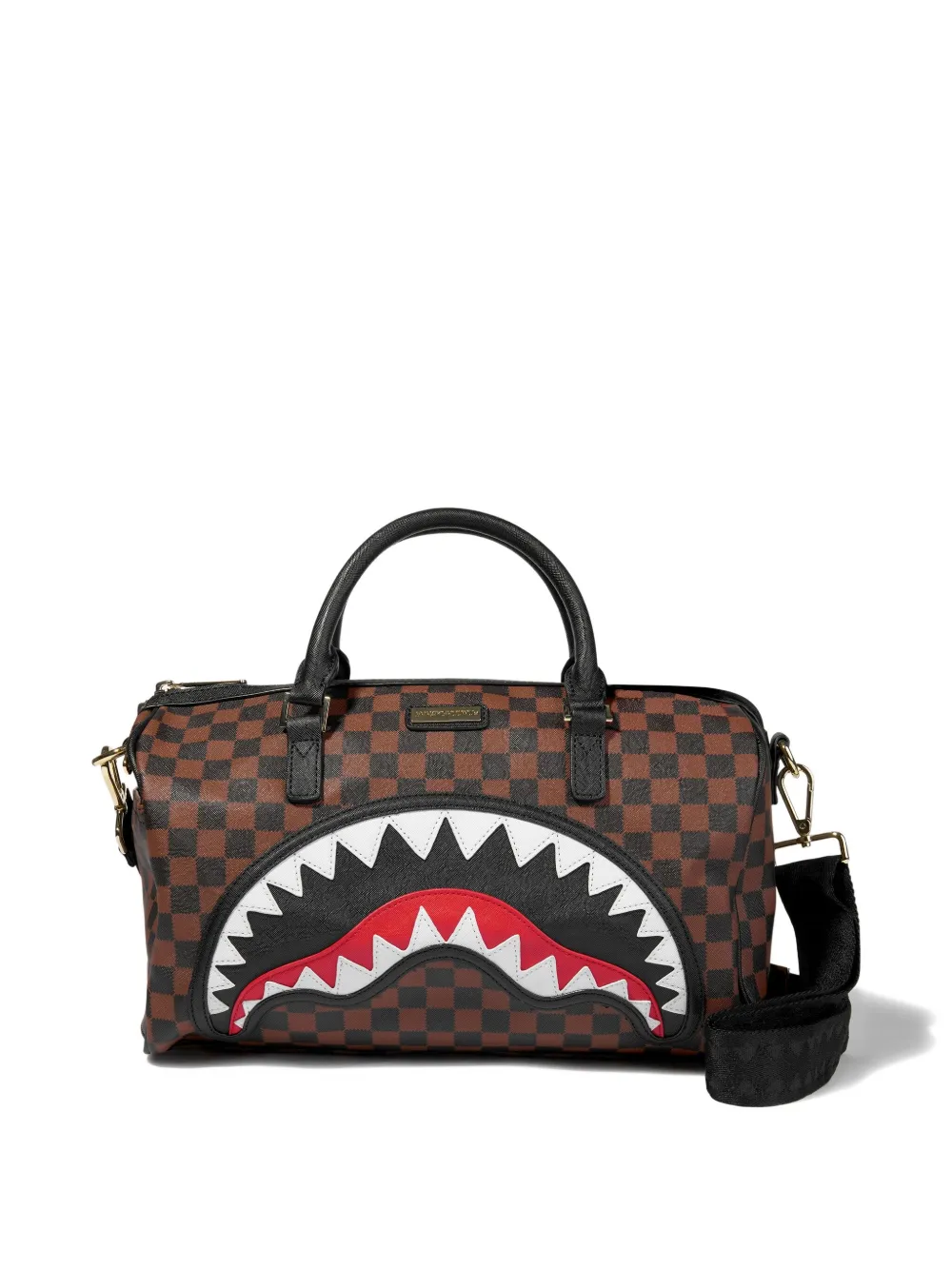 Sprayground Kid Sharks In Paris Duffel Bag In Brown