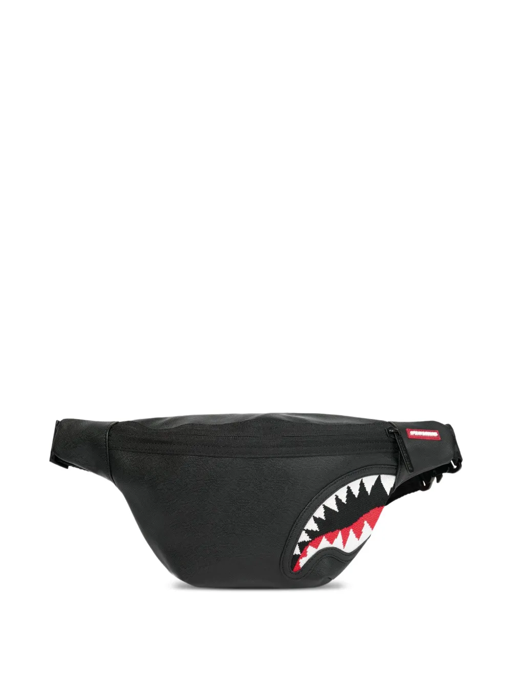 sprayground kid cangurera con motivo gráfico de tiburón | negro | Image 1