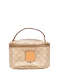 Celine Pre-Owned 2016 Macadam Coated Canvas vanity bag - Brown