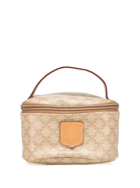 Celine Pre-Owned 2016 Macadam Coated Canvas vanity bag