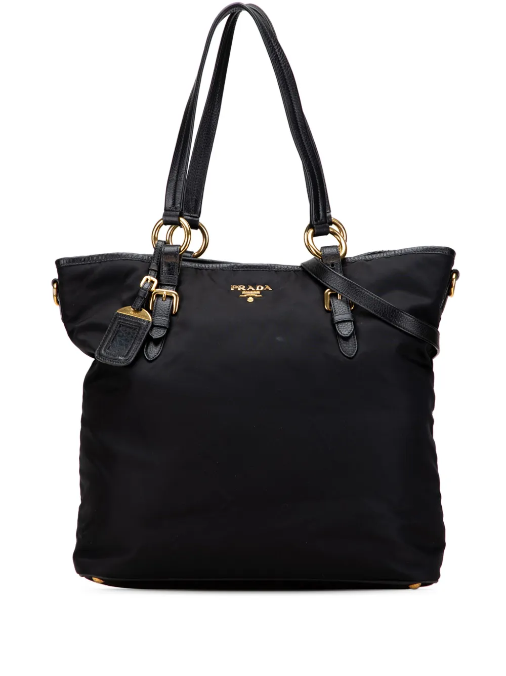 Prada Pre-Owned 2000-2013 Tessuto satchel - ブラック Prada Pre-Owned 2000-2013 Tessuto satchel - ブラック
