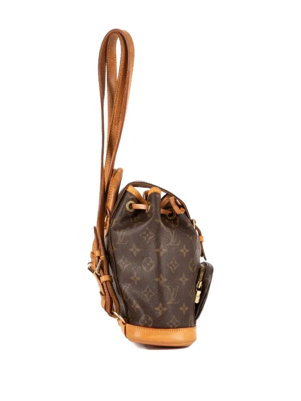 Louis Vuitton Brown Monogram Drawstring Bag luxury-women-louis-vuitton-  main image 4