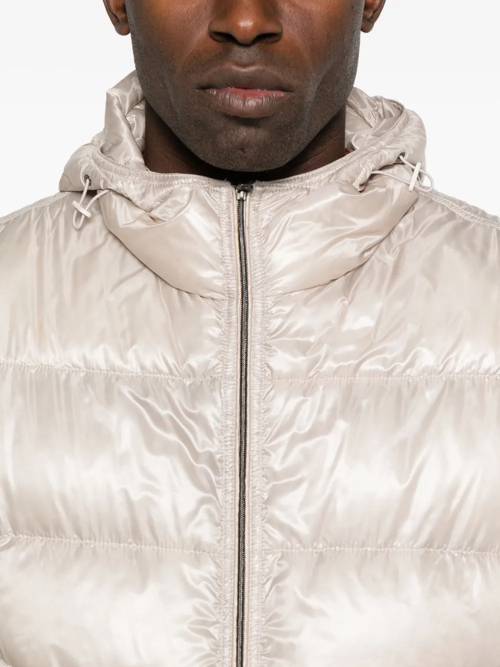 Herno Hooded Gilet In Neutral