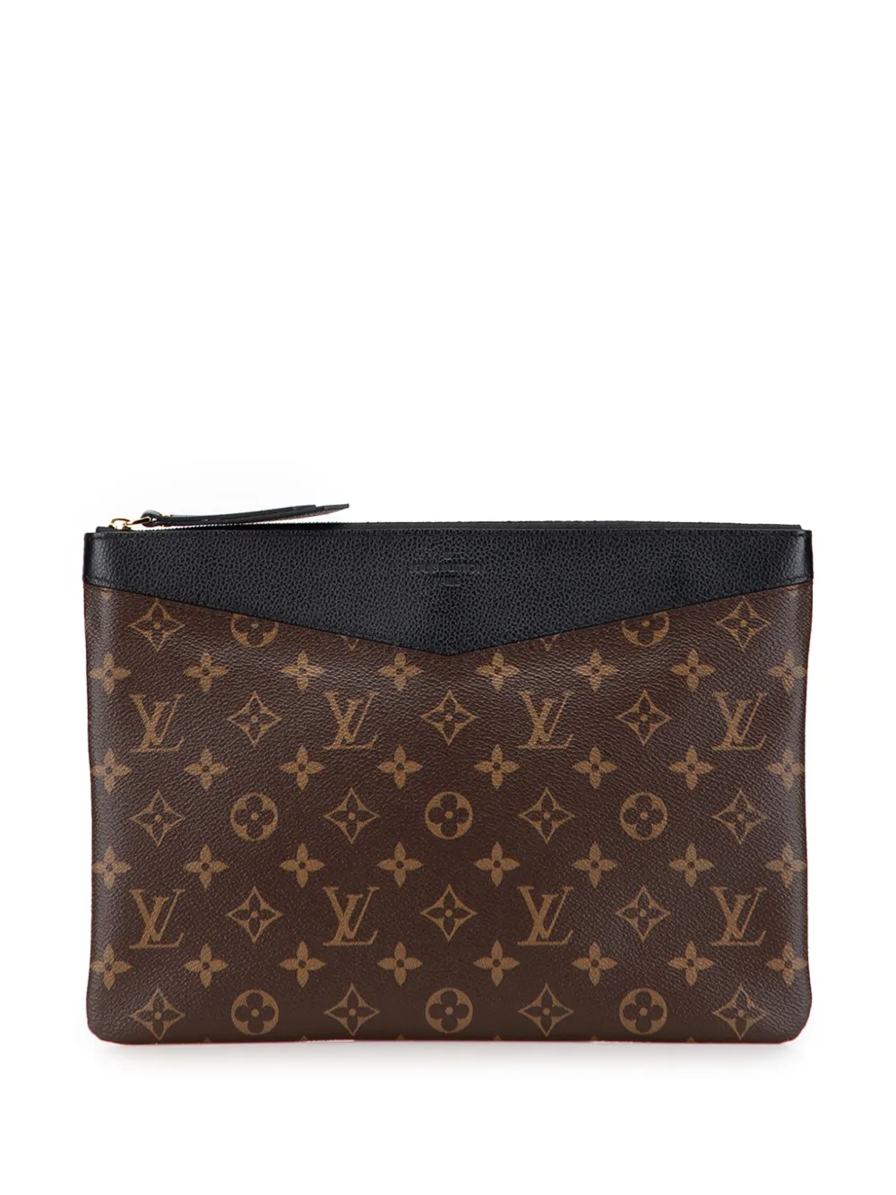 Louis Vuitton Pre-Owned 2019 Monogram Daily Pouch clutch bag - ブラック Louis Vuitton Pre-Owned 2019 Monogram Daily Pouch clutch bag - ブラック