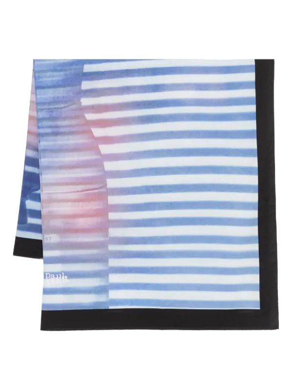 Jean Paul Gaultier ストライプ シルクスカーフ | ブルー | FARFETCH JP