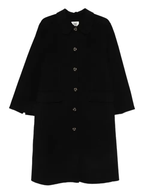 By Malene Birger round-collar single-breasted coat