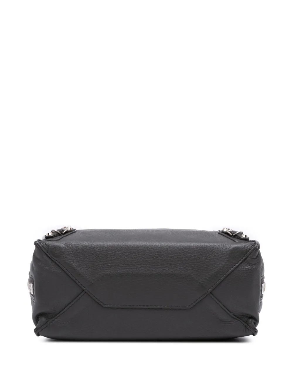 Pre-owned Balenciaga 2017 Mini Leather Papier A4 Zip Around Satchel In Black