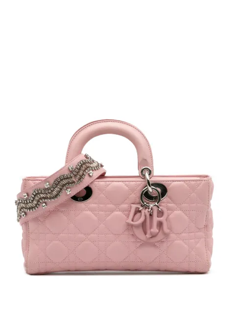 Christian Dior Pre-Owned 2016 Medium Lambskin Cannage Lady D Joy satchel