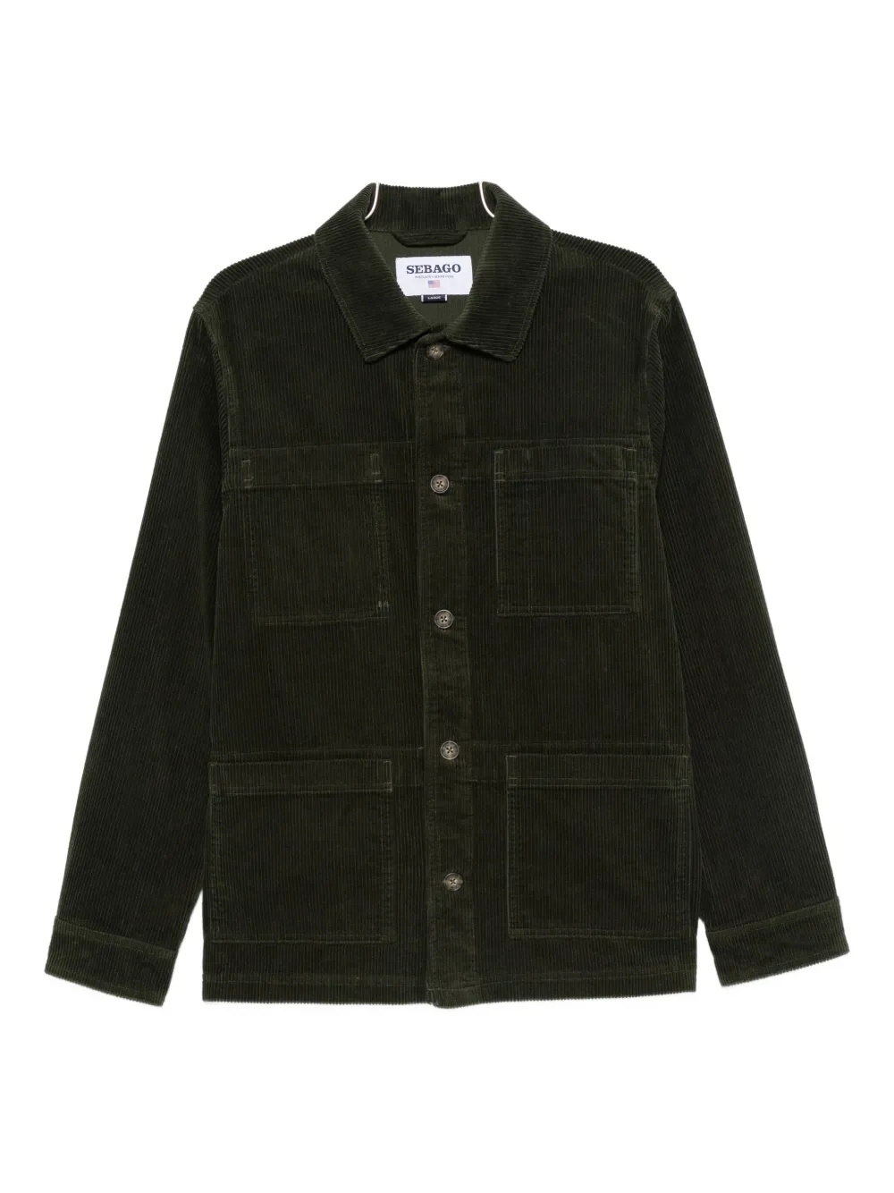 Sebago Corduroy Pocket Jacket In Green