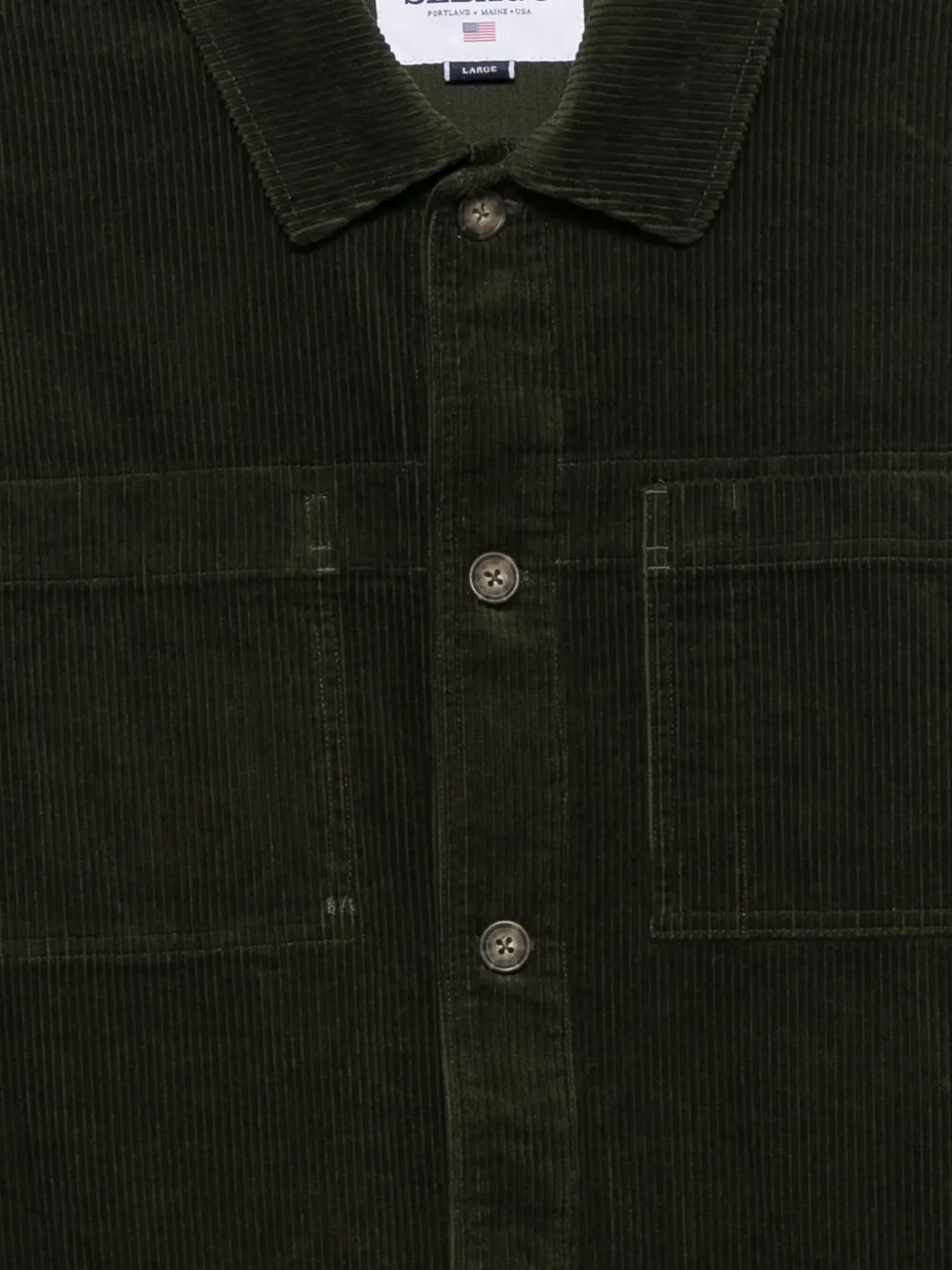 Sebago Corduroy Pocket Jacket In Green