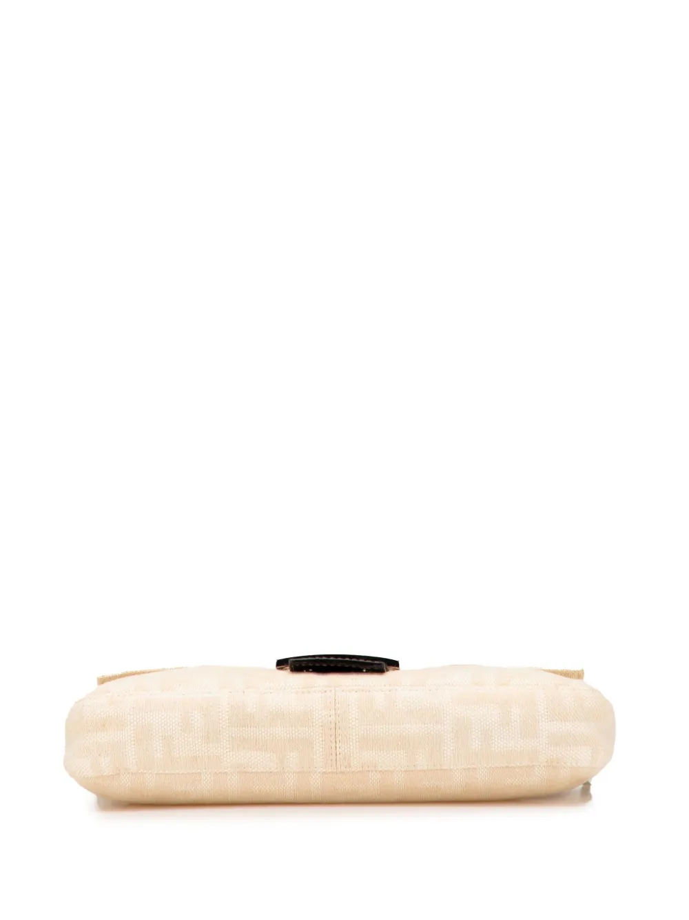 Pre-owned Fendi 2000-2010 Zucca Canvas Baguette Shoulder Bag In Brown