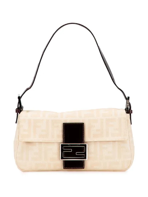 Fendi Pre-Owned 2000-2010 Zucca Baguette Schultertasche aus Canvas