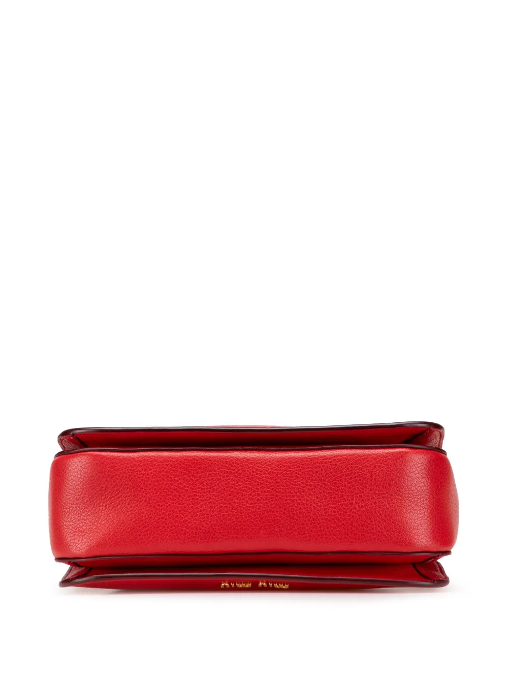 Pre-owned Miu Miu 2010-2025 Goatskin Madras Satchel In Red