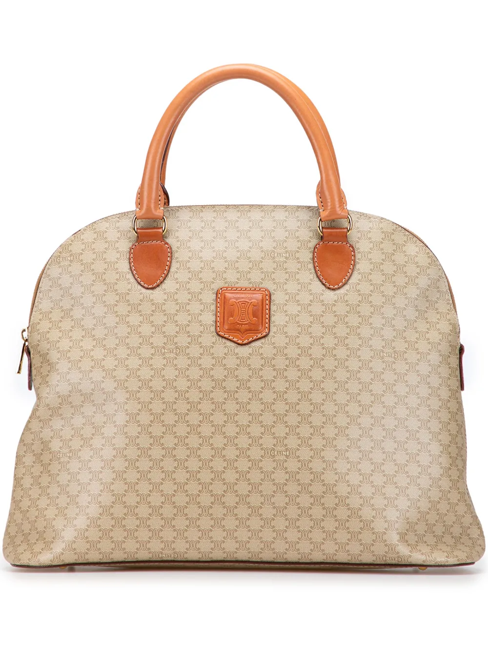 Céline Pre-Owned 1996 Macadam Coated Canvas Dome handbag - ブラウン Céline Pre-Owned 1996 Macadam Coated Canvas Dome handbag - ブラウン