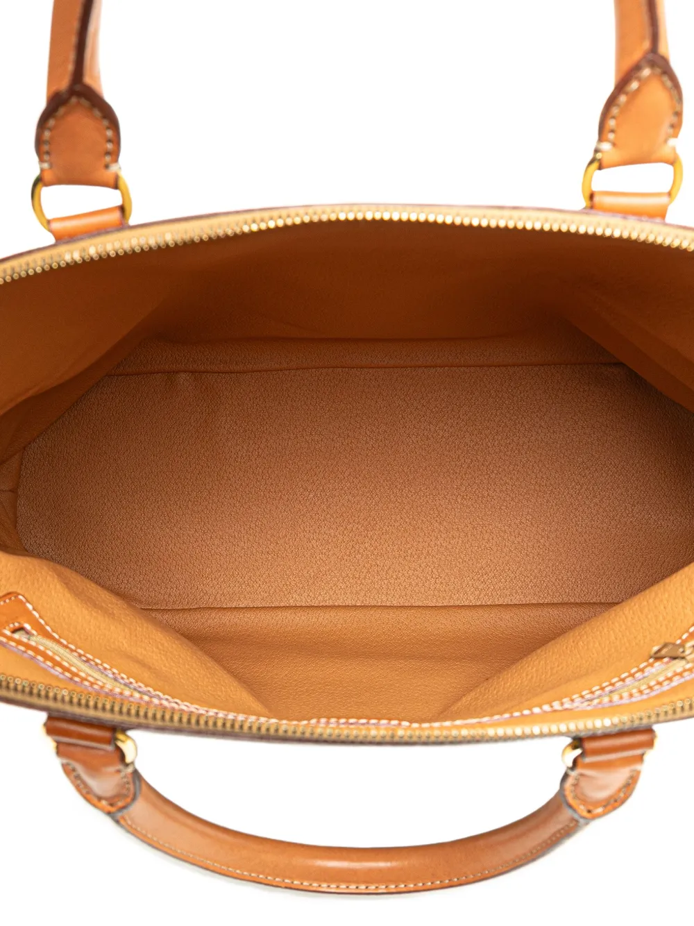 Pre-owned Celine 1996 Macadam Coated Canvas Dome Handbag In Brown