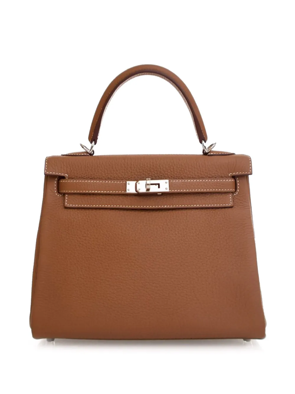 Hermès Pre-Owned 2019 Togo Kelly II Retourne 25 satchel - ブラウン Hermès Pre-Owned 2019 Togo Kelly II Retourne 25 satchel - ブラウン
