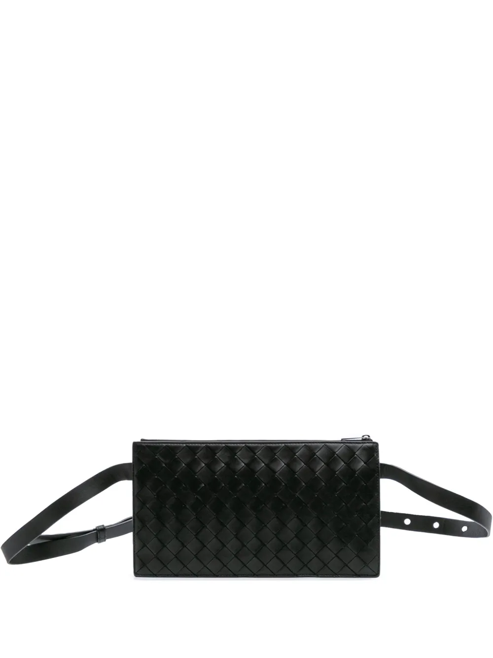 Bottega Veneta Pre-Owned 2012-2025 Nappa Intrecciato belt bag - ブラック Bottega Veneta Pre-Owned 2012-2025 Nappa Intrecciato belt bag - ブラック
