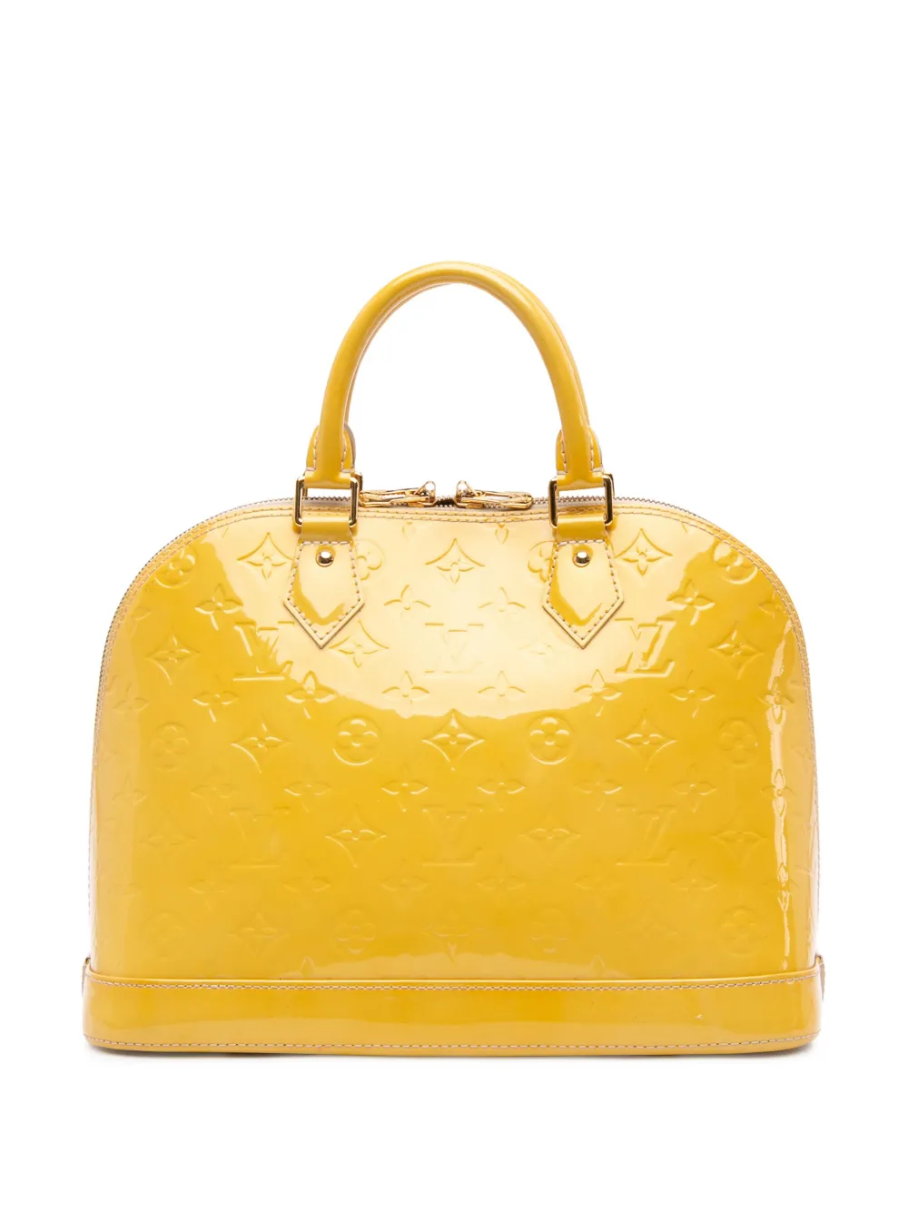 Louis Vuitton Pre-Owned 2013 Monogram Vernis Alma PM handbag - イエロー Louis Vuitton Pre-Owned 2013 Monogram Vernis Alma PM handbag - イエロー