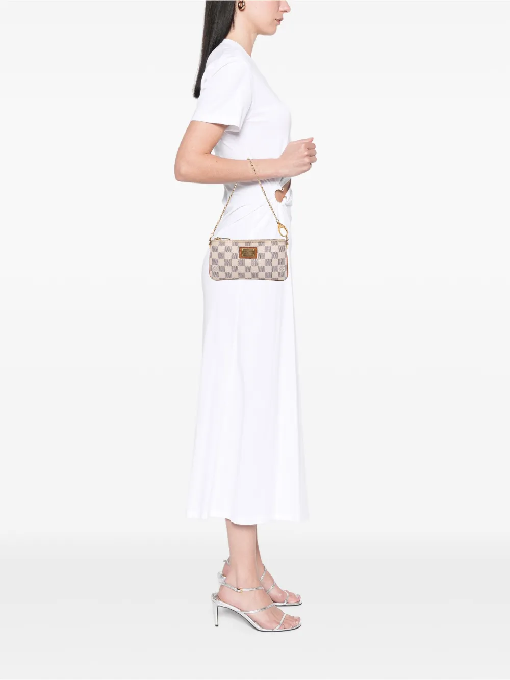 Louis Vuitton Pre-Owned 2011 Damier Azur Pochette Milla MM handbag | Pre-Owned | Image 2