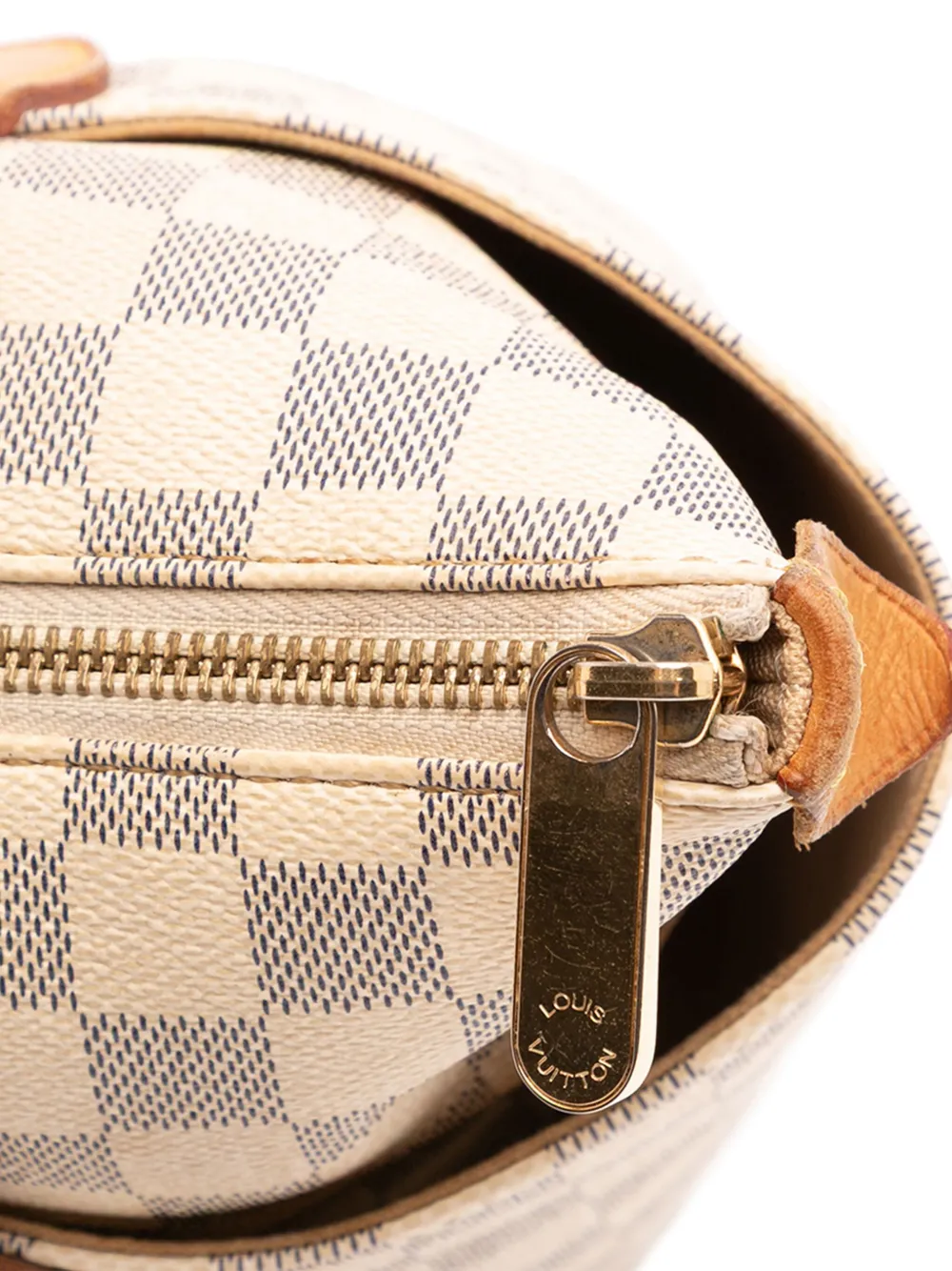Pre-owned Louis Vuitton 2009 Damier Azur Totally Pm Tote Bag In White
