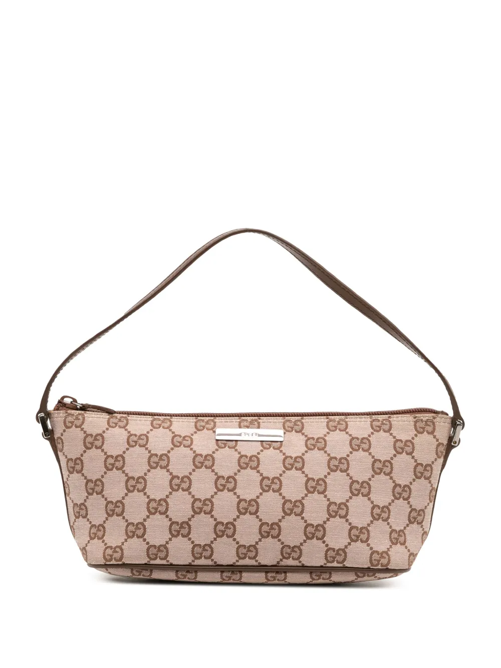 Gucci Pre-Owned 2000-2015 GG Canvas Boat shoulder bag - ブラウン Gucci Pre-Owned 2000-2015 GG Canvas Boat shoulder bag - ブラウン
