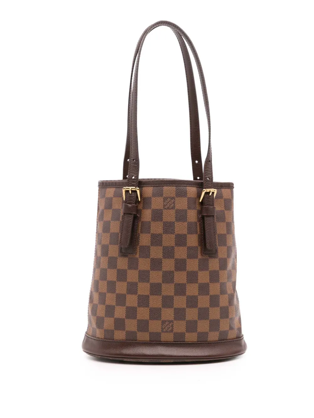 Louis Vuitton Pre-Owned 1998 Damier Ebene Marais bucket bag - ブラウン Louis Vuitton Pre-Owned 1998 Damier Ebene Marais bucket bag - ブラウン