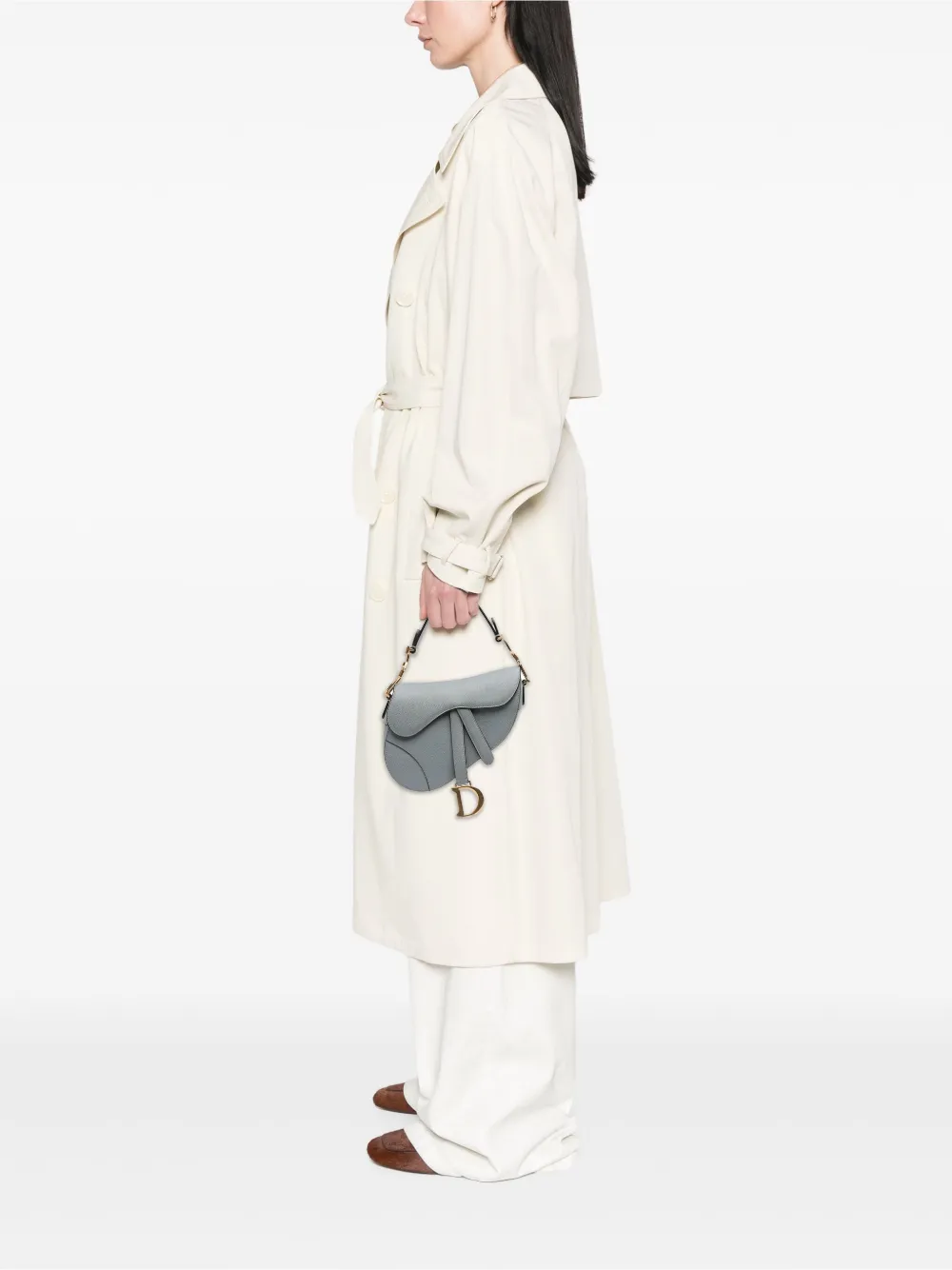 Christian Dior Pre-Owned 2018 Mini Grained Calfskin Saddle Bag satchel | Pre-Owned | Image 2