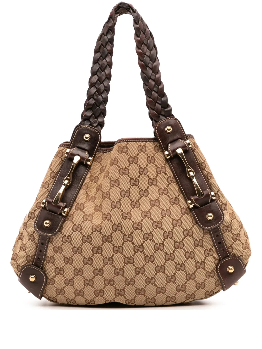 Gucci Pre-Owned 2000-2015 GG Canvas Horsebit Pelham shoulder bag - Gucci Pre-Owned 2000-2015 GG Canvas Horsebit Pelham shoulder bag -