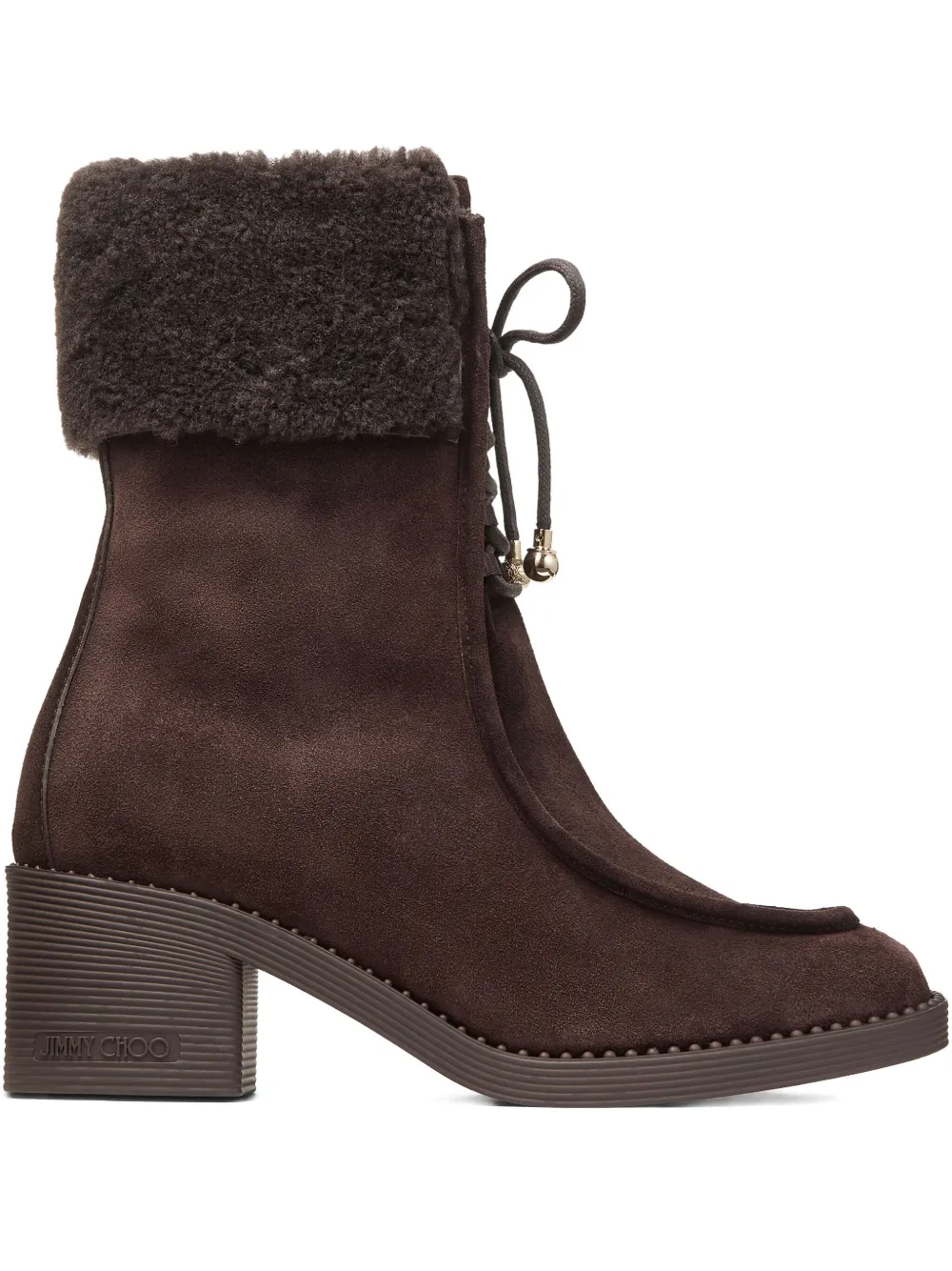 Jimmy Choo 60mm Hali Boots In Brown