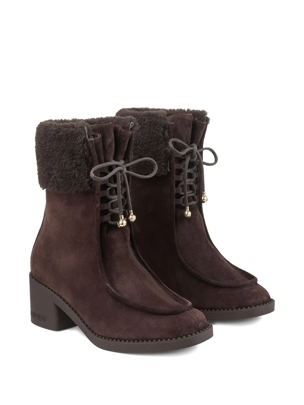 Jimmy Choo 60mm Hali Boots In Brown