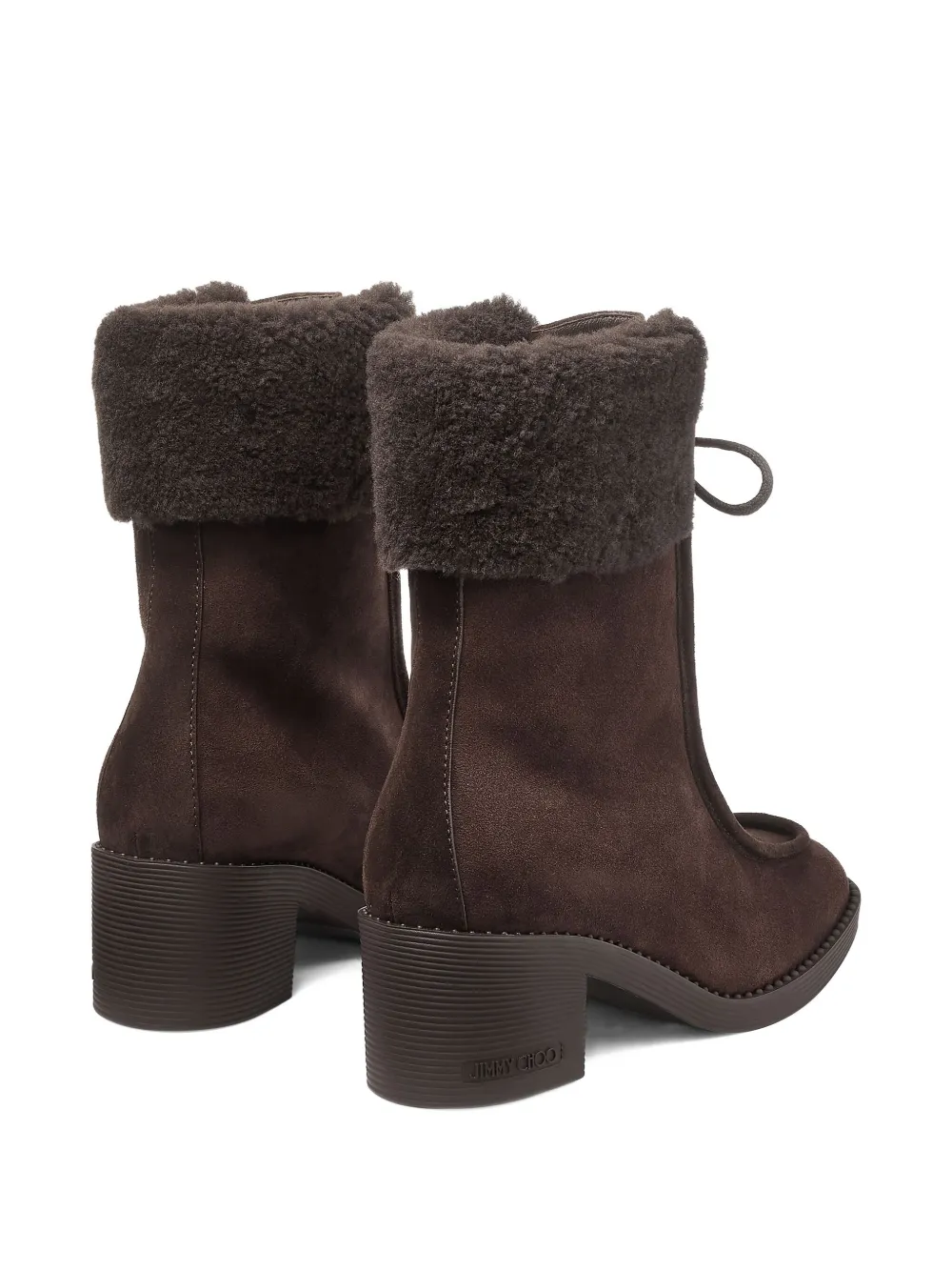 Jimmy Choo 60mm Hali Boots In Brown