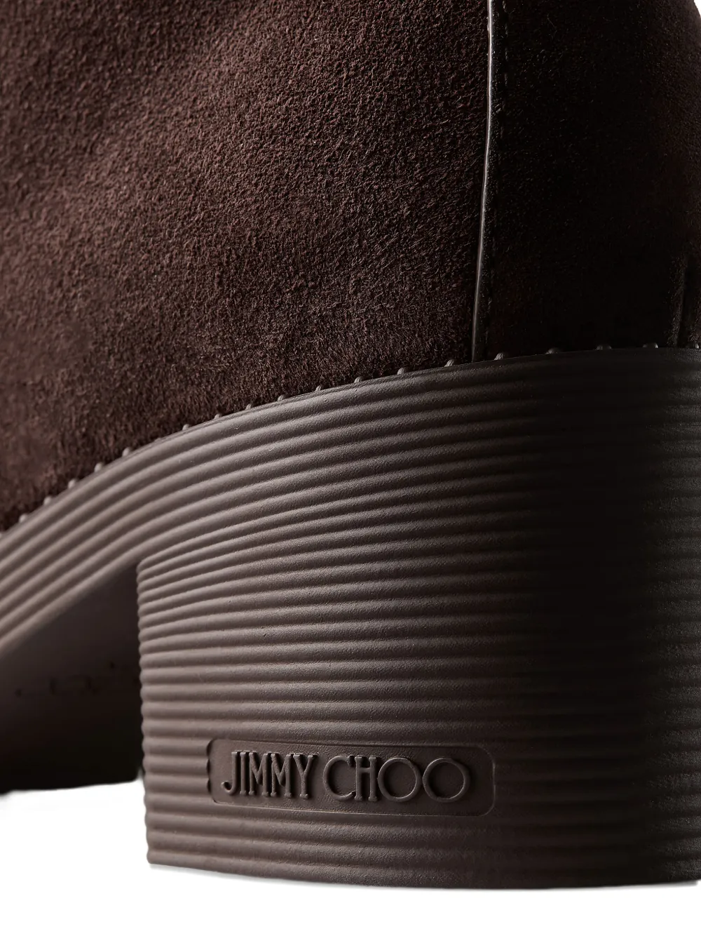 Jimmy Choo 60mm Hali Boots In Brown