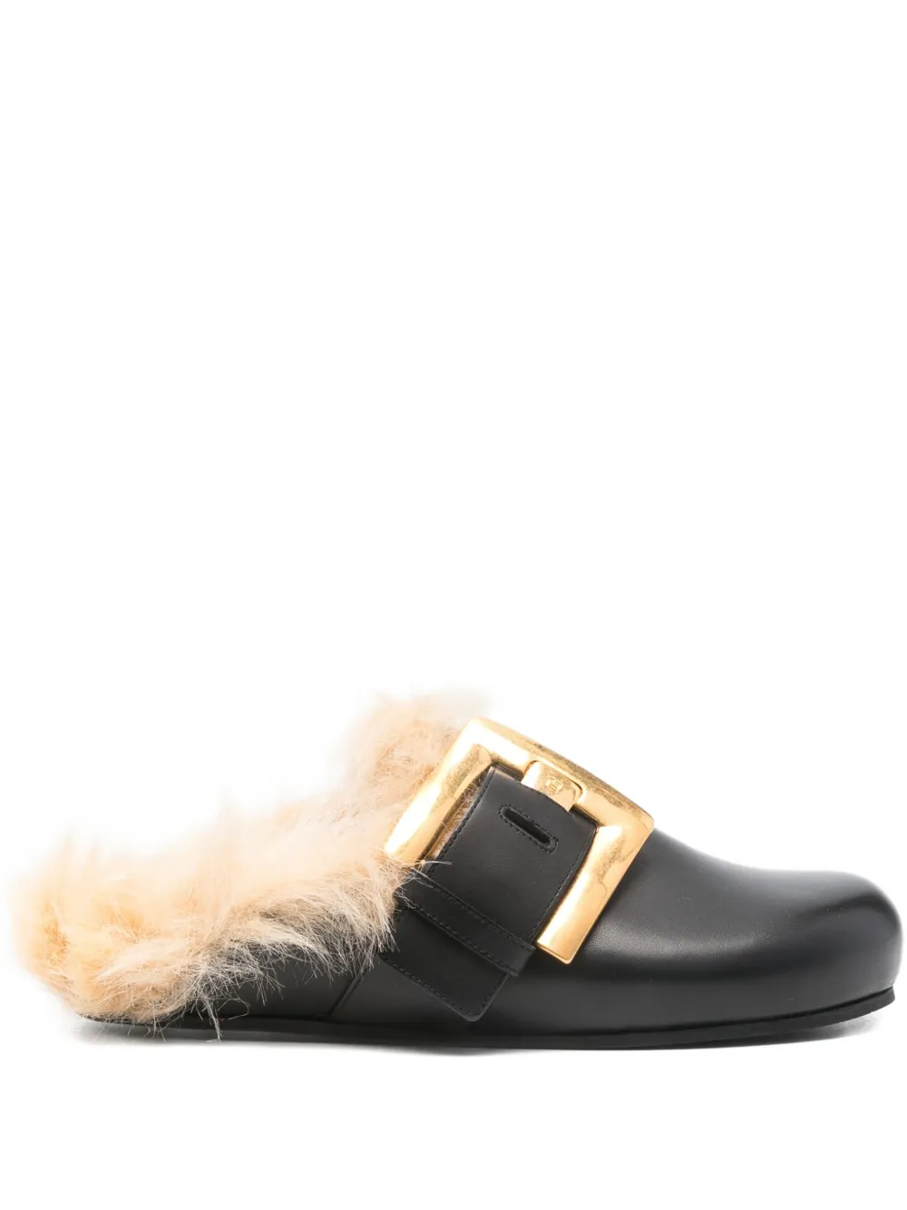 Balmain buckle-detail leather mules | Black | Image 1