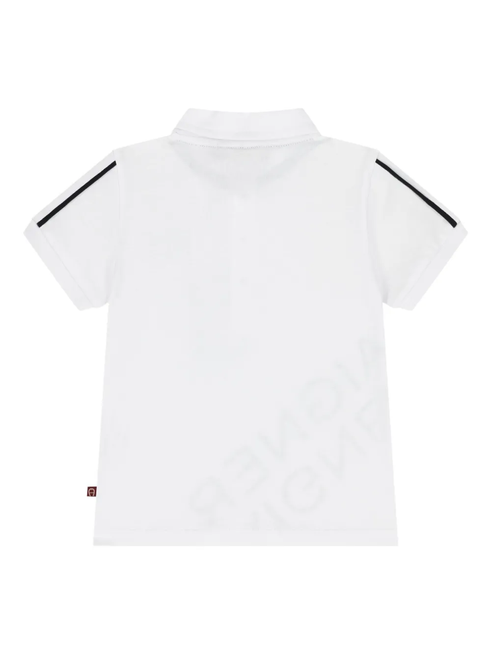 Aigner Kids Poloshirt met logopatch - Wit