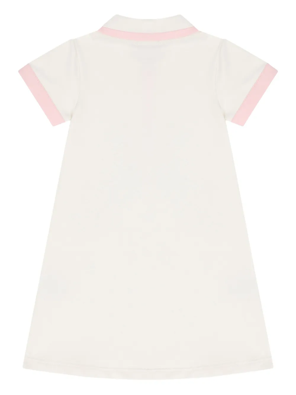 Aigner Kids logo-patch polo dress - Wit