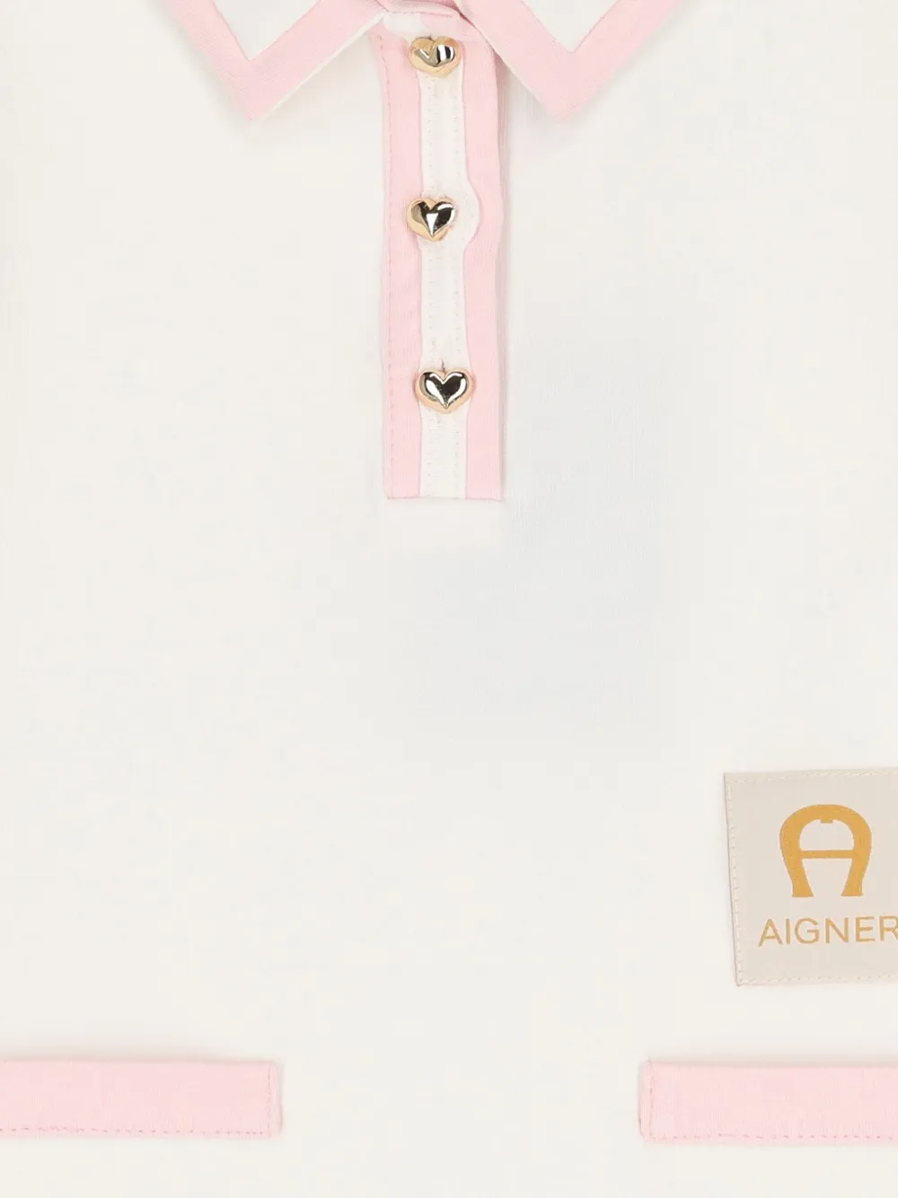 Aigner Kids Polojurk met logopatch Wit