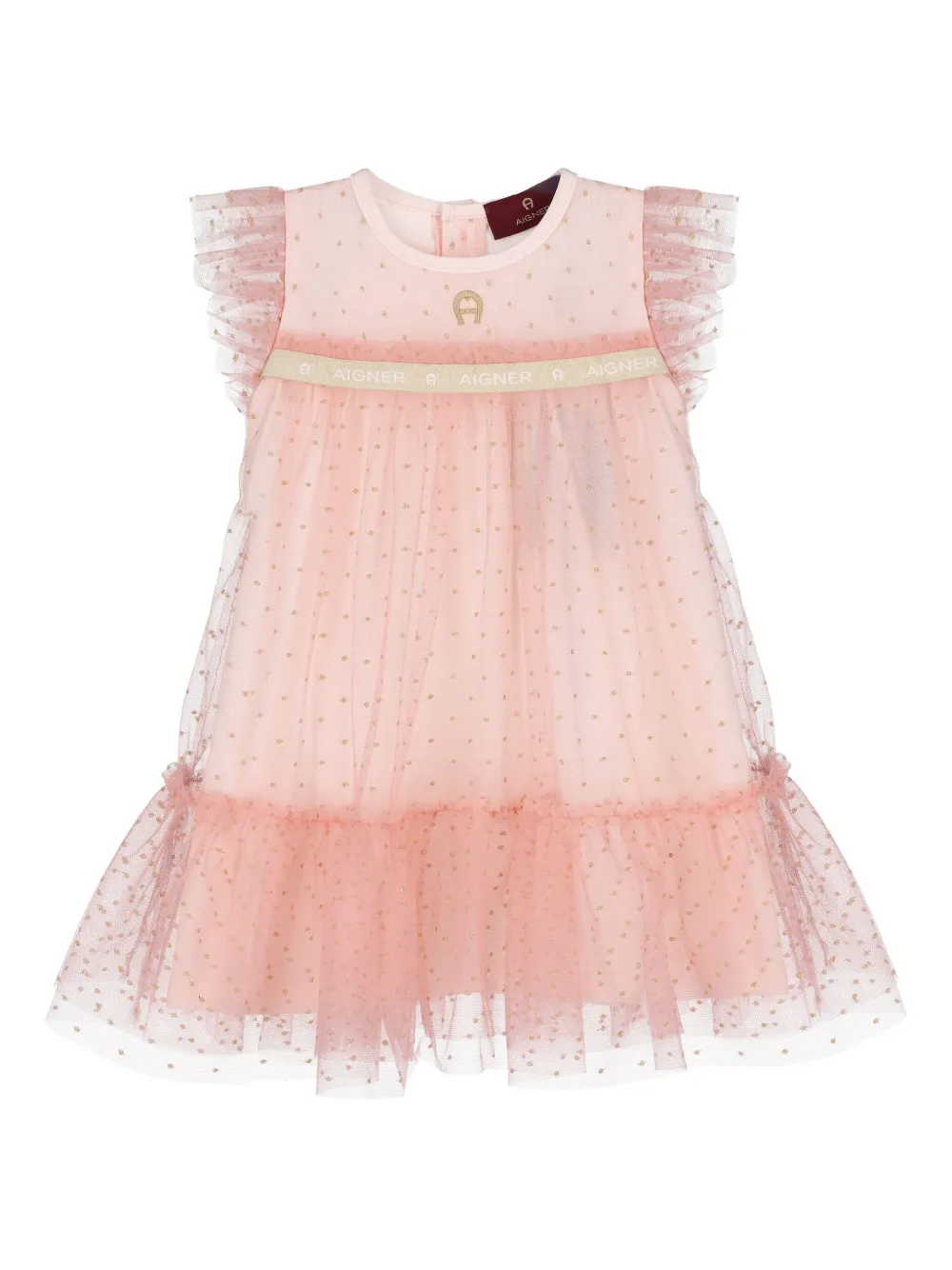 Aigner Kids tulle frill dress | Pink | Image 1