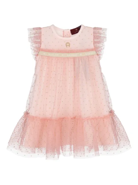 Aigner Kids tulle frill dress