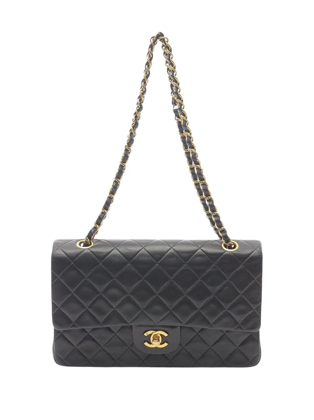 CHANEL Pre-Owned 1994-1996 Medium Classic Lambskin Double Flap CHANEL Pre-Owned 1994-1996 Medium Classic Lambskin Double Flap