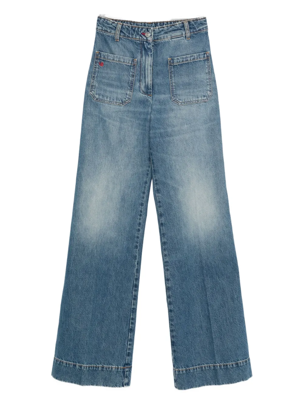 Victoria Beckham pocket-detail jeans - Blu