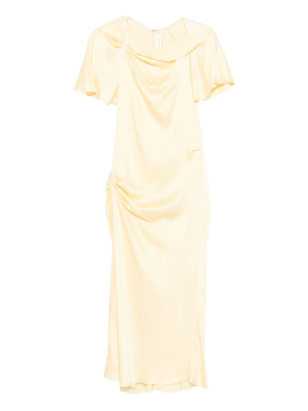 Victoria Beckham カウルネック ドレス - イエロー Victoria Beckham カウルネック ドレス - イエロー